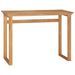Bureau 100x45x75 cm Bois de teck massif - Photo n°1