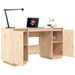 Bureau 140x50x75 cm bois massif de pin - Photo n°4