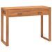 Bureau avec 2 tiroirs 100x40x75 cm Bois de teck recyclé 2 - Photo n°1