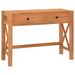 Bureau avec 2 tiroirs 100x40x75 cm Bois de teck recyclé - Photo n°1