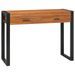 Bureau avec 2 tiroirs 100x40x75 cm Bois de teck recyclé 3 - Photo n°1