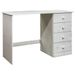 Bureau avec 4 tiroirs 110x50x74 cm Bois de pin massif 2 - Photo n°1