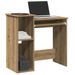 Bureau avec étagères chêne artisanal bois d'ingénierie - Photo n°1