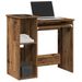 Bureau avec étagères vieux bois 84x40x78 cm bois d'ingénierie - Photo n°1