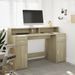 Bureau avec lumières LED chêne sonoma bois d'ingénierie - Photo n°4