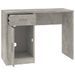 Bureau avec tiroir et armoire Gris béton 100x40x73 cm - Photo n°6