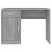 Bureau avec tiroir et armoire Sonoma gris 100x40x73 cm - Photo n°5