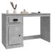 Bureau avec tiroir gris béton 115x50x75 cm bois d'ingénierie - Photo n°4