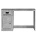 Bureau avec tiroir gris béton 115x50x75 cm bois d'ingénierie - Photo n°6
