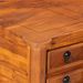 Bureau avec tiroirs 110x50x76 cm bois d'acacia solide - Photo n°7