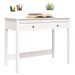 Bureau avec tiroirs Blanc 100x50x78 cm Bois massif de pin - Photo n°4