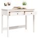 Bureau avec tiroirs Blanc 100x50x78 cm Bois massif de pin - Photo n°5