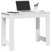 Bureau blanc 100x45x75 cm bois d'ingénierie - Photo n°1