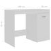 Bureau Blanc 140x50x76 cm - Photo n°9