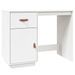 Bureau Blanc 95x50x75 cm Bois massif de pin - Photo n°2