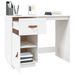 Bureau Blanc 95x50x75 cm Bois massif de pin - Photo n°4