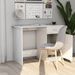 Bureau Blanc brillant 100 x 50 x 76 cm - Photo n°5