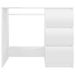 Bureau Blanc brillant 90x45x76 cm - Photo n°1