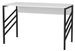 Bureau bois blanc et métal noir Ranko 120 cm - Photo n°1