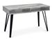 Bureau bois effet marbre gris et pieds métal noir Rivare - Photo n°1