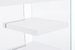 Bureau bois blanc et verre trempé Lina 120 cm - Photo n°3