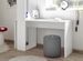 Bureau bois mélaminé blanc mat Nyou L 138 cm - Photo n°3