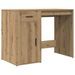 Bureau chêne artisanal 100x49x75 cm bois d'ingénierie - Photo n°2