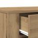 Bureau chêne artisanal 100x49x75 cm bois d'ingénierie - Photo n°9