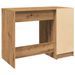 Bureau chêne artisanal 100x50x75 cm bois d'ingénierie - Photo n°7