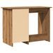 Bureau chêne artisanal 100x50x76 cm bois d'ingénierie - Photo n°7