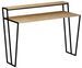 Bureau Chêne clair et métal noir Kasper 123 cm - Photo n°1
