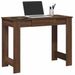 Bureau chêne marron 100x45x75 cm bois d'ingénierie - Photo n°1