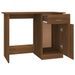 Bureau Chêne marron 100x50x76 cm Bois d'ingénierie - Photo n°7