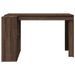 Bureau chêne marron 123,5x73,5x75 cm bois d'ingénierie - Photo n°4