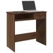 Bureau chêne marron 80x40x75 cm bois d'ingénierie - Photo n°1