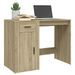 Bureau Chêne sonoma 100x49x75 cm Bois d'ingénierie - Photo n°4