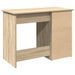 Bureau chêne sonoma 102x50x75 cm bois d'ingénierie - Photo n°7