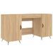 Bureau chêne sonoma 140x50x75 cm bois d'ingénierie - Photo n°1