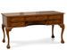 Bureau chippendale en bois d'acajou marron 160 cm - Photo n°1