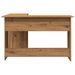 Bureau d'angle chêne artisanal 120x140x75 cm bois d'ingénierie - Photo n°5