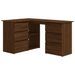 Bureau d'angle Chêne marron 145x100x76 cm Bois d'ingénierie - Photo n°2