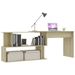 Bureau d'angle Chêne sonoma 200x50x76 cm - Photo n°1