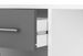 Bureau d'angle modulable blanc et gris avec rangement Paulo 120 cm - Photo n°3
