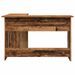 Bureau d'angle vieux bois 120x140x75 cm bois d'ingénierie - Photo n°5