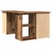 Bureau d'angle vieux bois 145x100x76 cm bois d'ingénierie - Photo n°7