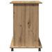 Bureau d'ordinateur chêne artisanal 80x50x75 cm bois ingénierie - Photo n°5