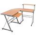 Bureau d'ordinateur d'angle Marron 132x112x99cm Bois ingénierie - Photo n°1