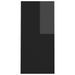 Bureau d'ordinateur portable Noir brillant 102,5x35x75 cm - Photo n°5