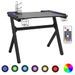 Bureau de jeu à LED en forme de Y Noir 90x60x75 cm - Photo n°1
