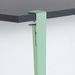 Bureau elegant bois anthracite et acier vert menthe Brika 120 cm - Photo n°5